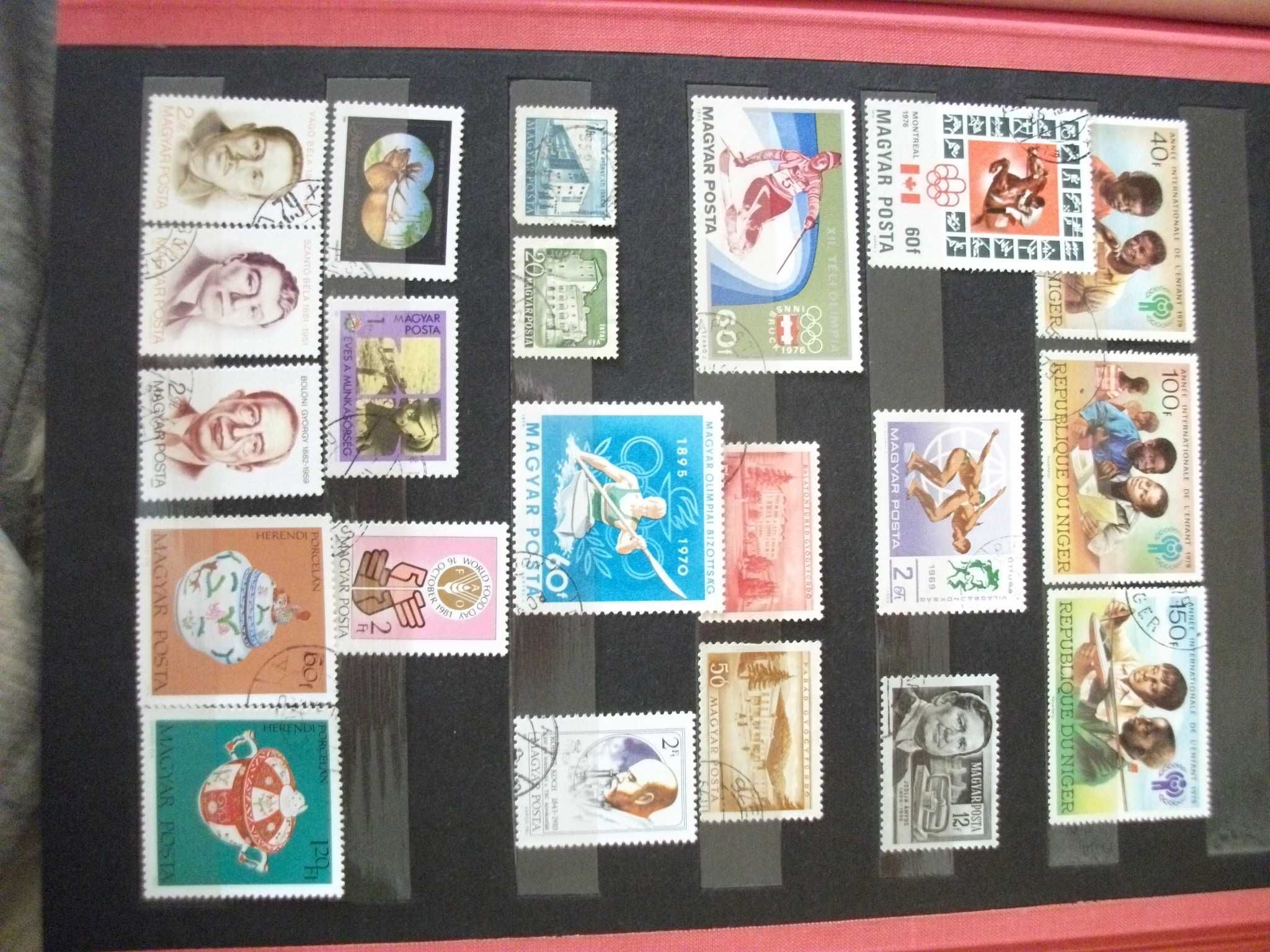 klaser ze znaczkami Polska i świat