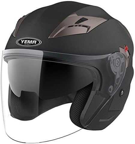 Kask motocyklowo rowerowy Yema YM-627 Czarny r M 57-58 cm P3A19