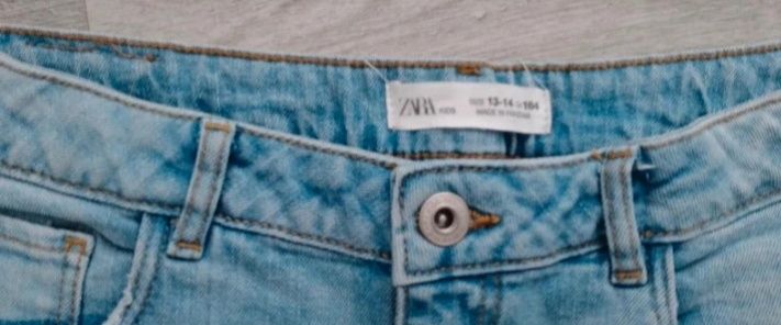 Szorty jeansowe dziewczęce Zara rozmiar 164 cm