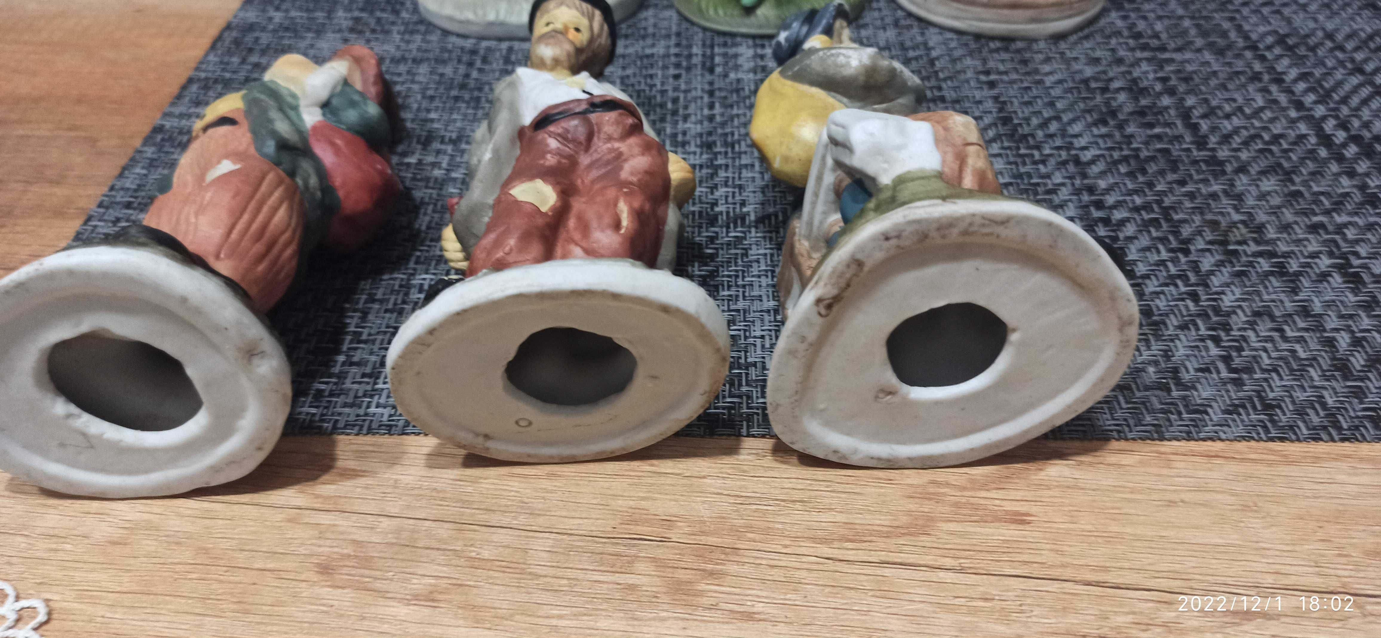 Figurki ceramiczne 3 szt