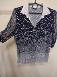 Granatowa koszula bluzka 40
