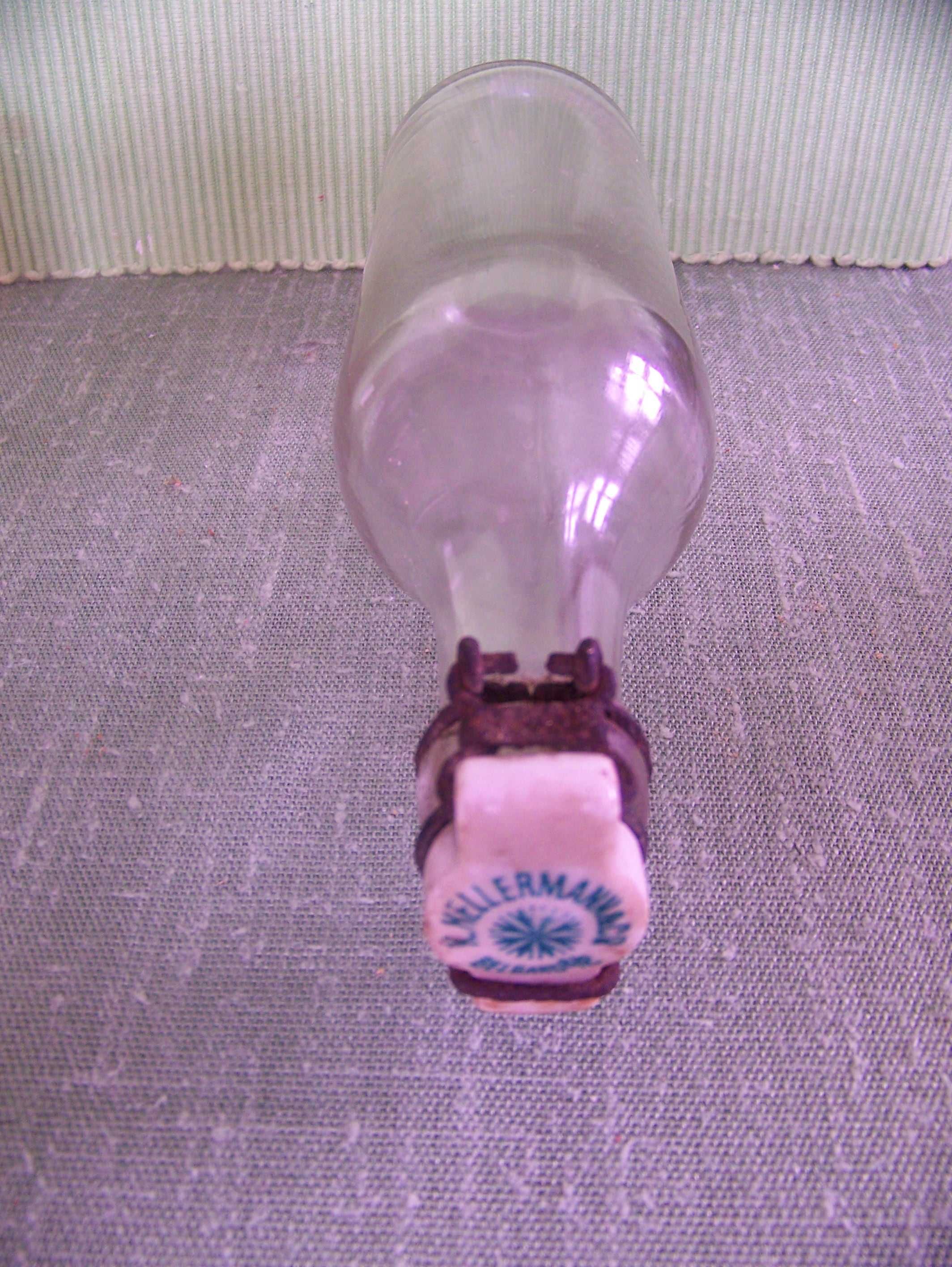 butelka szkło przejrzyste z korkiem porcelanowym Karl Hellermann