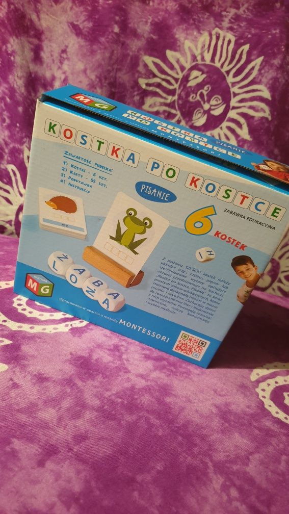 Nowy, zestaw kostka po kostce 7+ edukacyjna nauka pisania i czytania