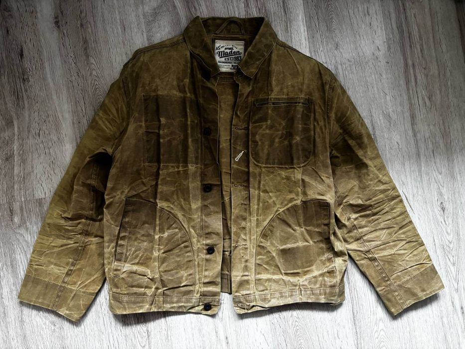 Ваксовага мотокуртка Maden щільний коттон