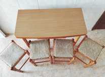 Mesa de cozinha extensível com 4 bancos