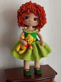 Laleczka lalka robiona na szydełku handmade