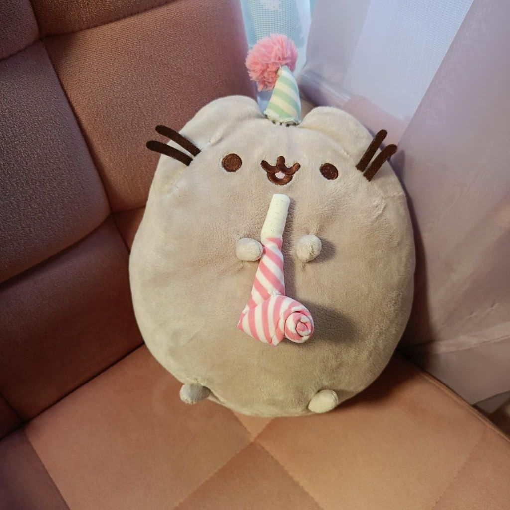 Pusheen urodzinowy urodziny maskotka dla dziewczynki