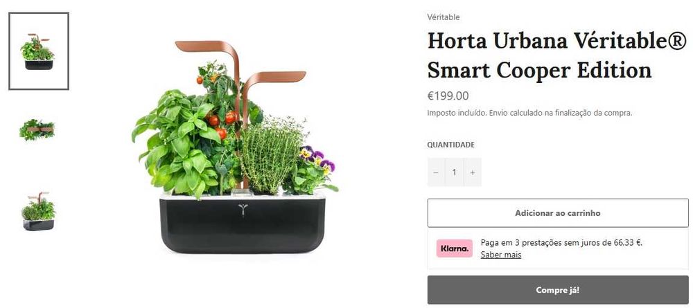 VENDO Horta Urbana Véritable® Smart Cooper Edition - NOVA