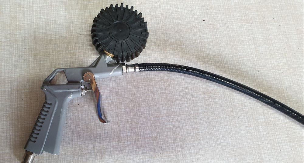 PISTOLET PNEUMATYCZNY do Pompowania Kół i Przedmuchiwania Zestaw 3szt