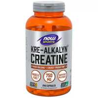 Креатин NOW Kre-Alkalyn Creatine, 240 капсул