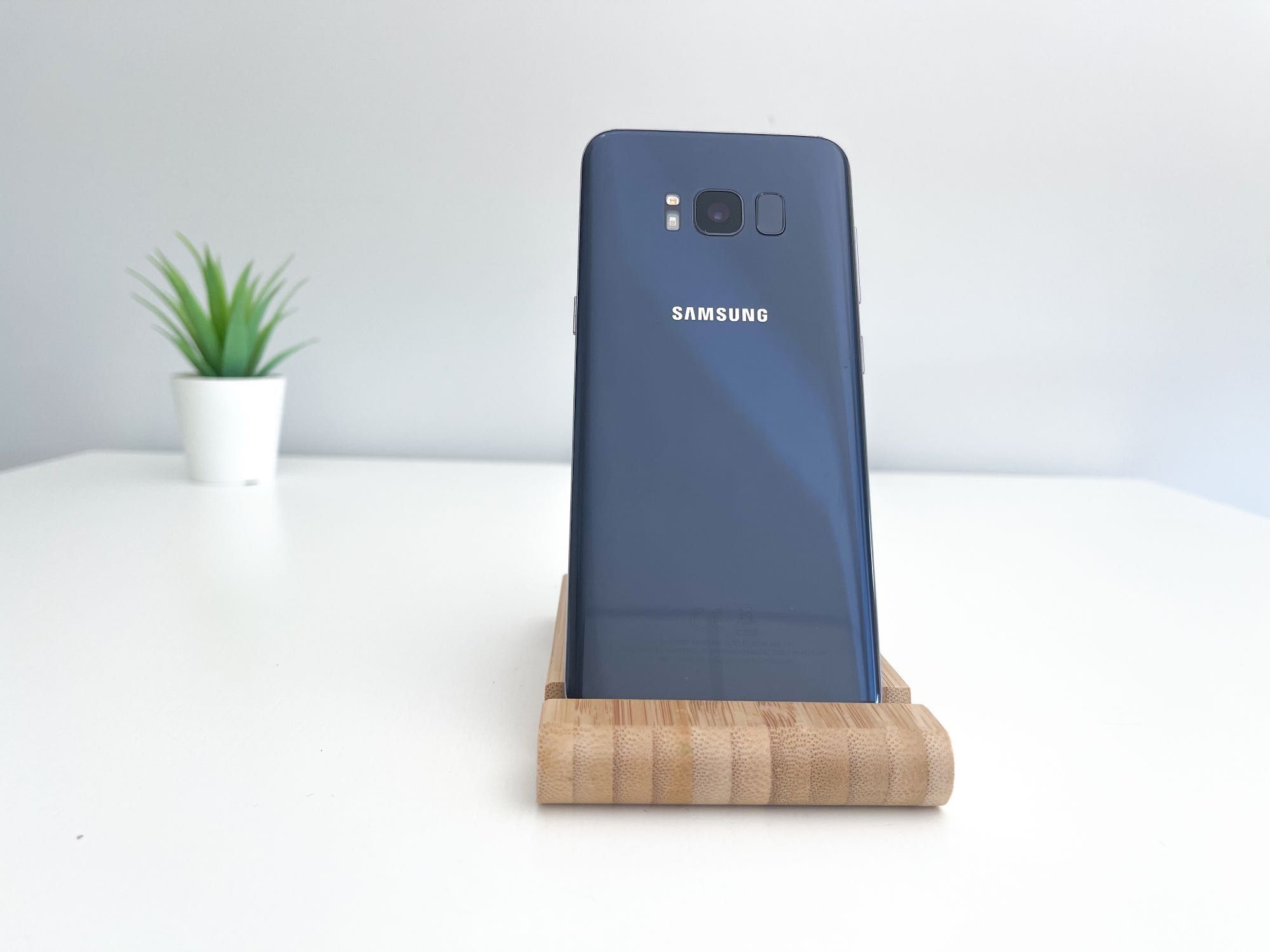 Samsung Galaxy S8 com carregador