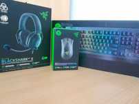 conjunto gaming da razer teclado e rato,ja nao tenho os fones