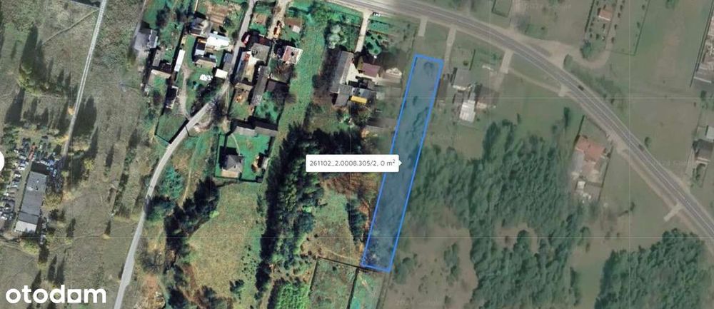 Działka budowlana 2856 m² – Kuczów, gm. Brody, 1km od Starachowic