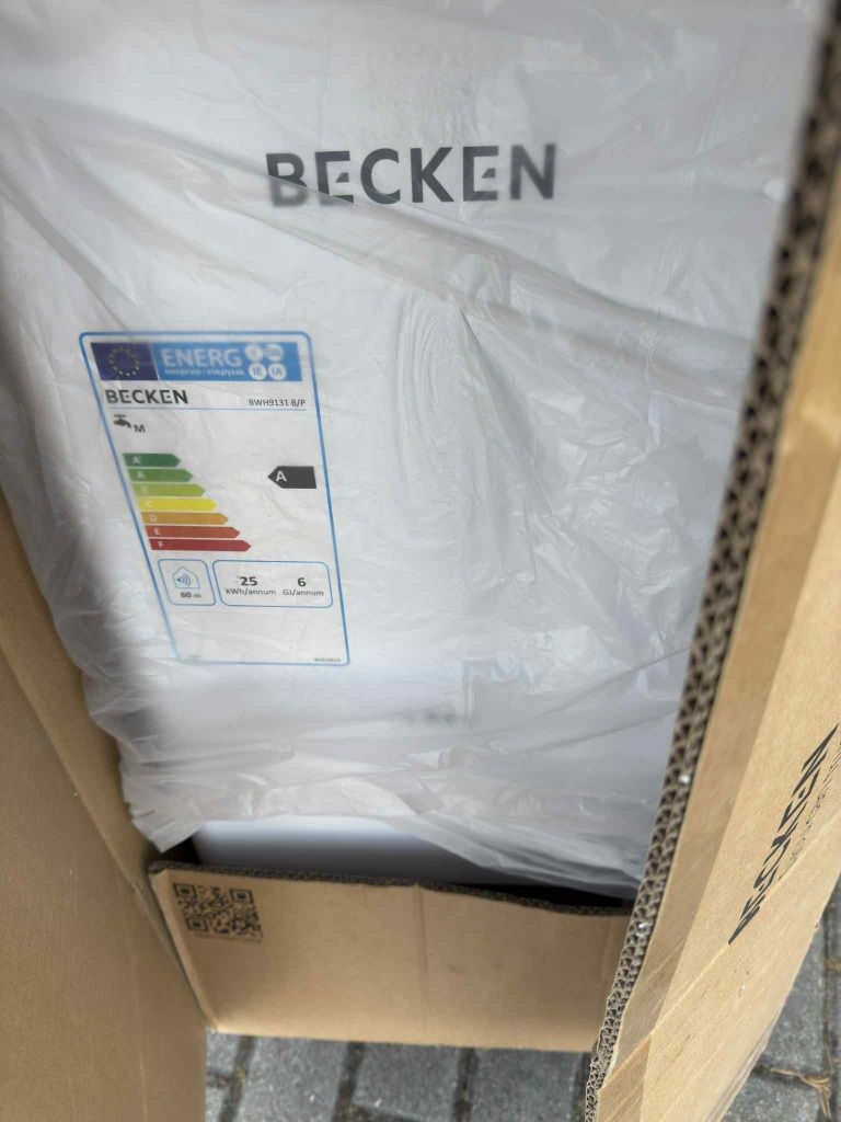 Esquentador ventilado becken com caixa