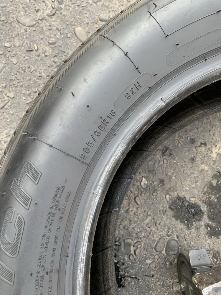 Шини майже нові 205/60 R16 BFGoodrich  2021р літо 7,6мм