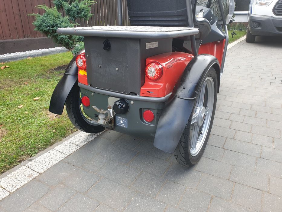 Trójkołowiec   Pojazd skuter elektryczny Kyburz DXP 50km/h  hak 200kg