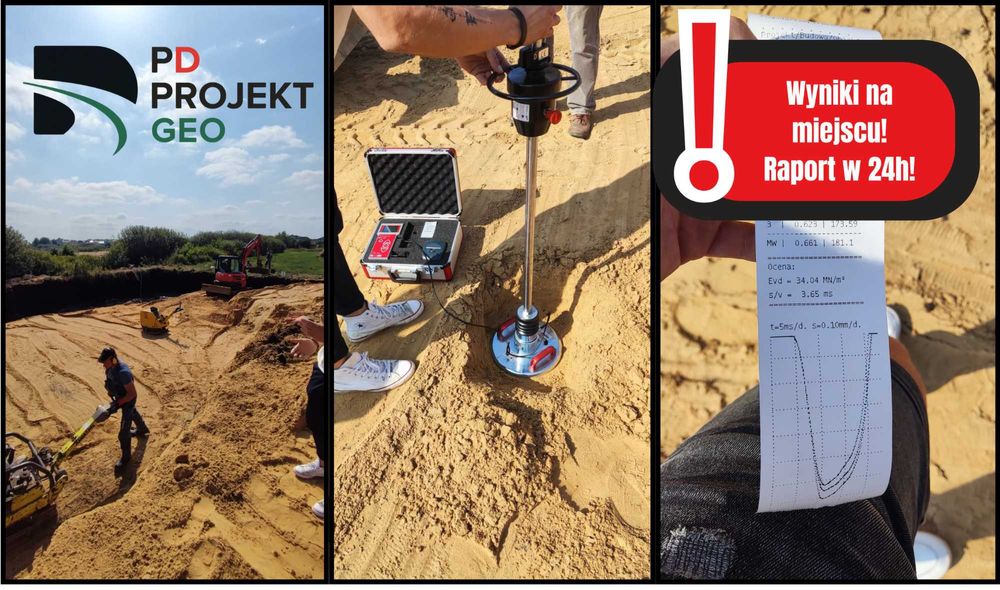 Badanie zagęszczenia gruntu, Sonda Dynamiczna, Lekka płyta dynamiczna