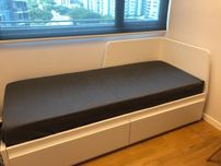Łóżko leżanka Ikea Flekke jak hemnes brimnes rozkładane białe dowóz