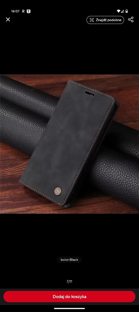 Etui kabura na iPhone 14 - nowe nieużywane czarne