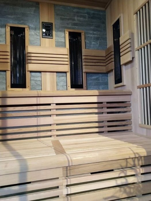 LUKSUSOWA Sauna na Podczerwień - INFRAPLUS™ Geromin 161C+IR Biały Cedr
