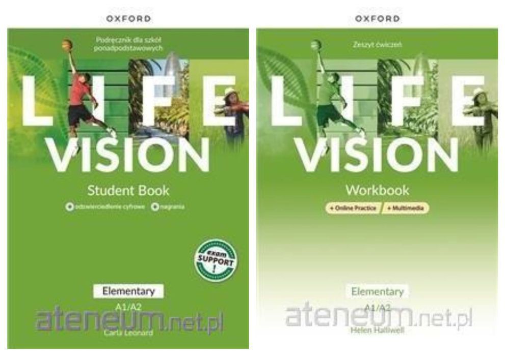 NOWE) LIFE VISION Elementary A1/A2 OXFORD Podręcznik + Ćwiczenia