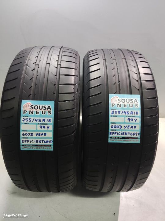 2 pneus semi novos 255-45r18 good year - oferta dos portes 120 EUROS