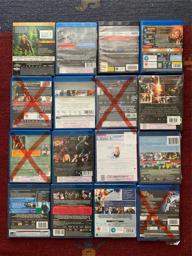 Bluray e 4K ver fotografias Vários Filmes Alguns ainda selados Nacionais e Importados Blu-ray e Dvd + Info