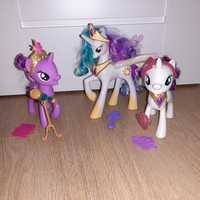 My Little Pony zestaw trzech figurek.