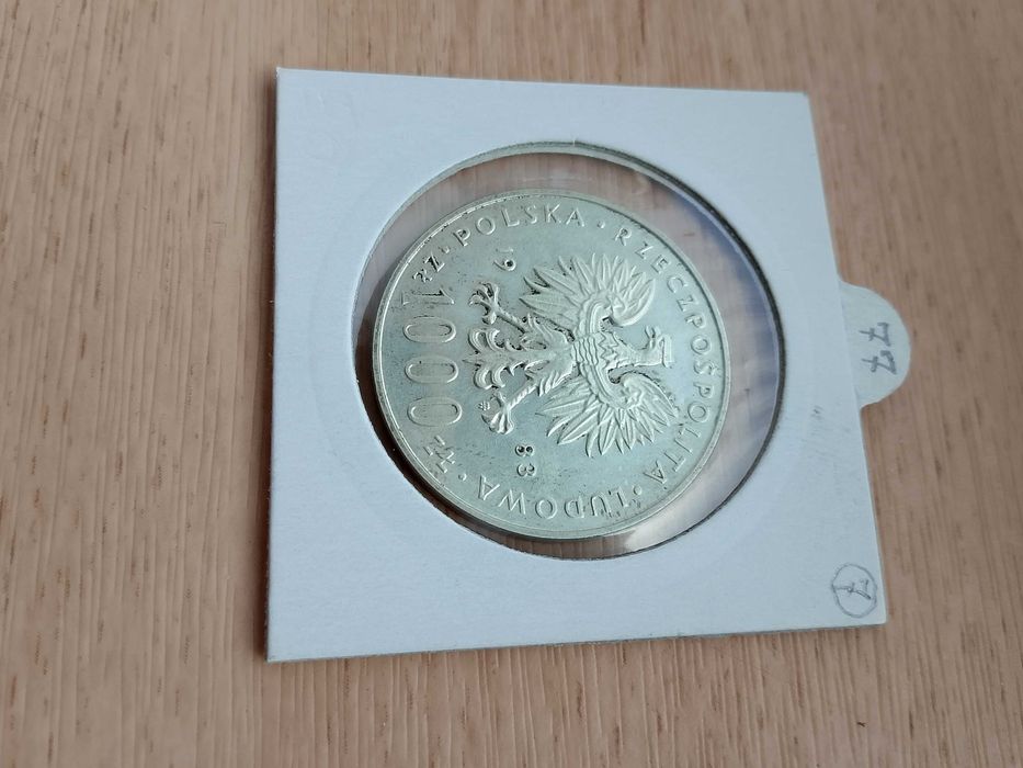 Moneta . 1000 zł Papież 1983. Srebro