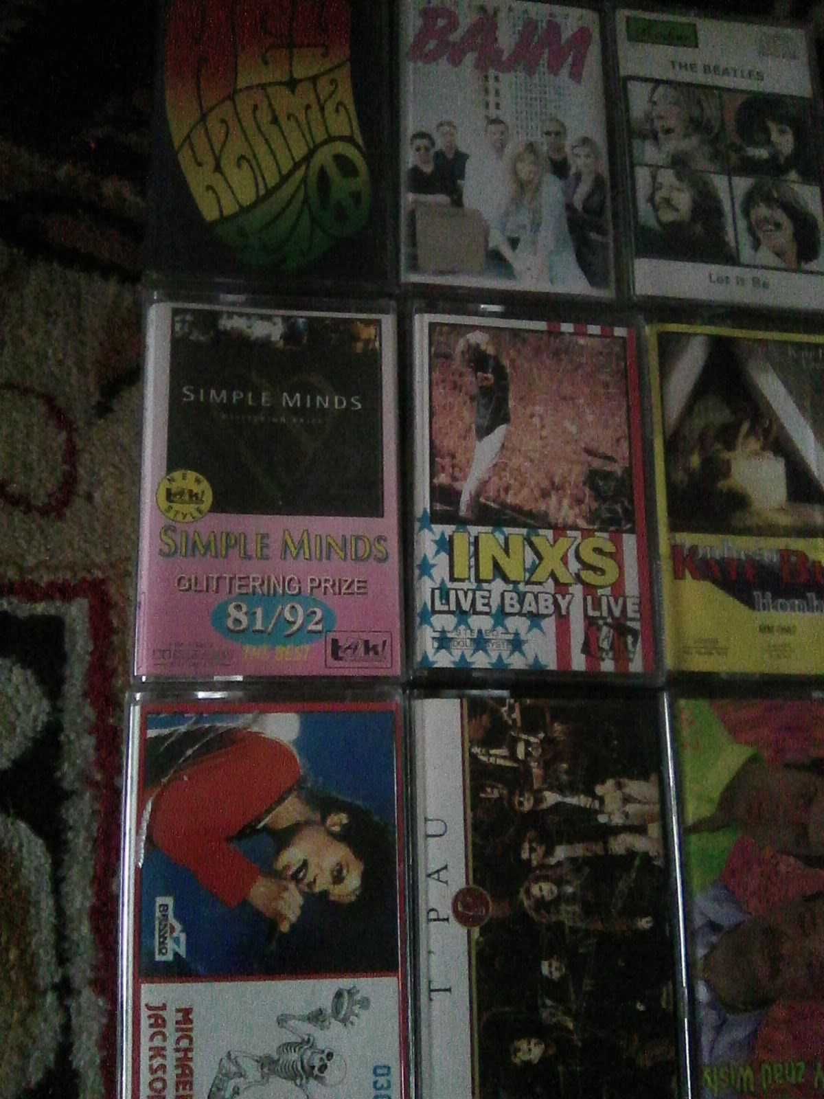 kasety  Bajm Beatles Simply Minds Michael Jackson INXS Kate Bush T`Pau