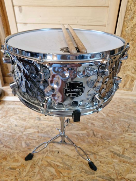 Mapex MPX Steel -nowy!  14x6,5 + statyw do nauki lub wesele