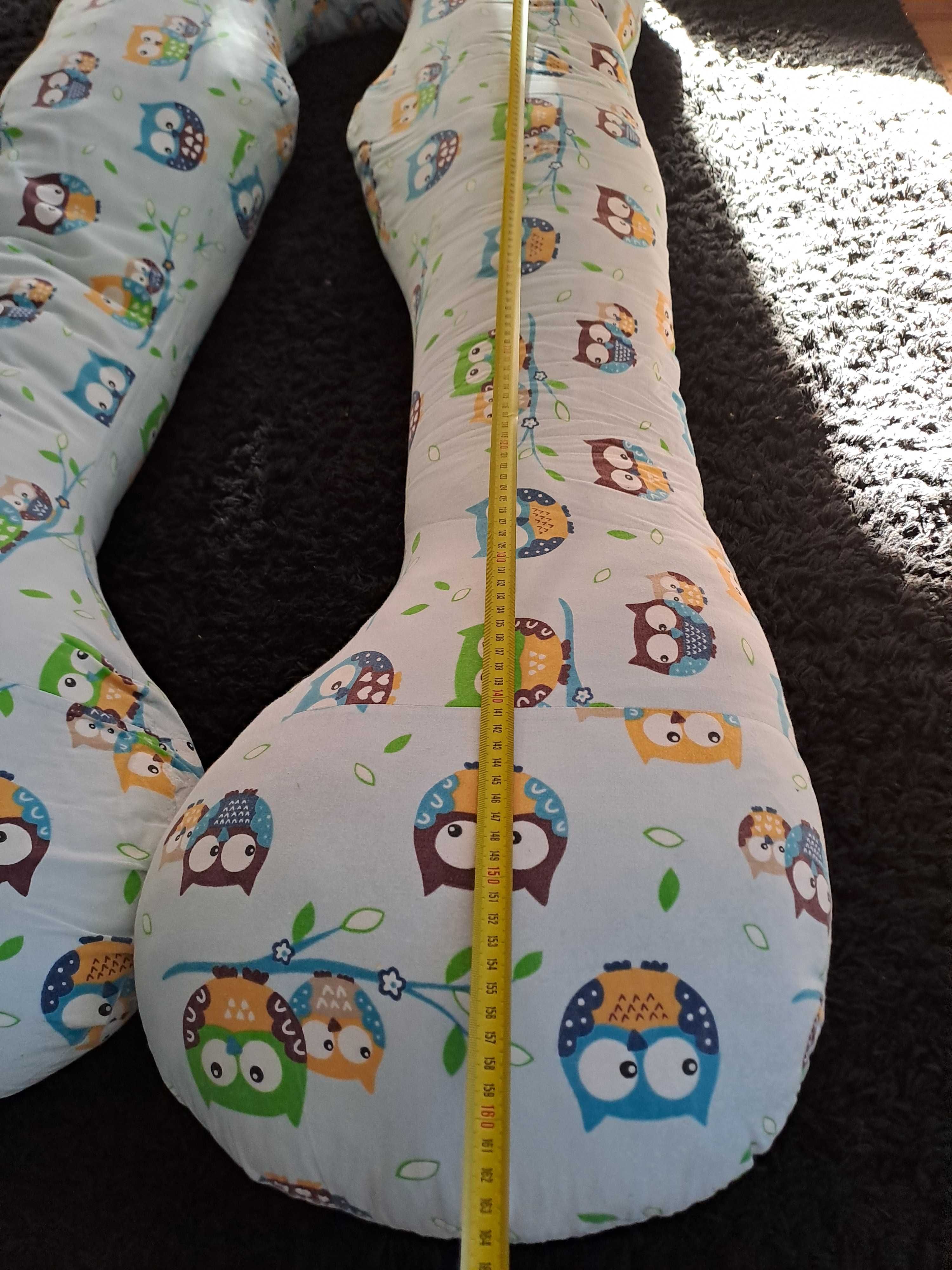 Poduszka ciążowa / do karmienia U – Dariana, 150 cm, sowy