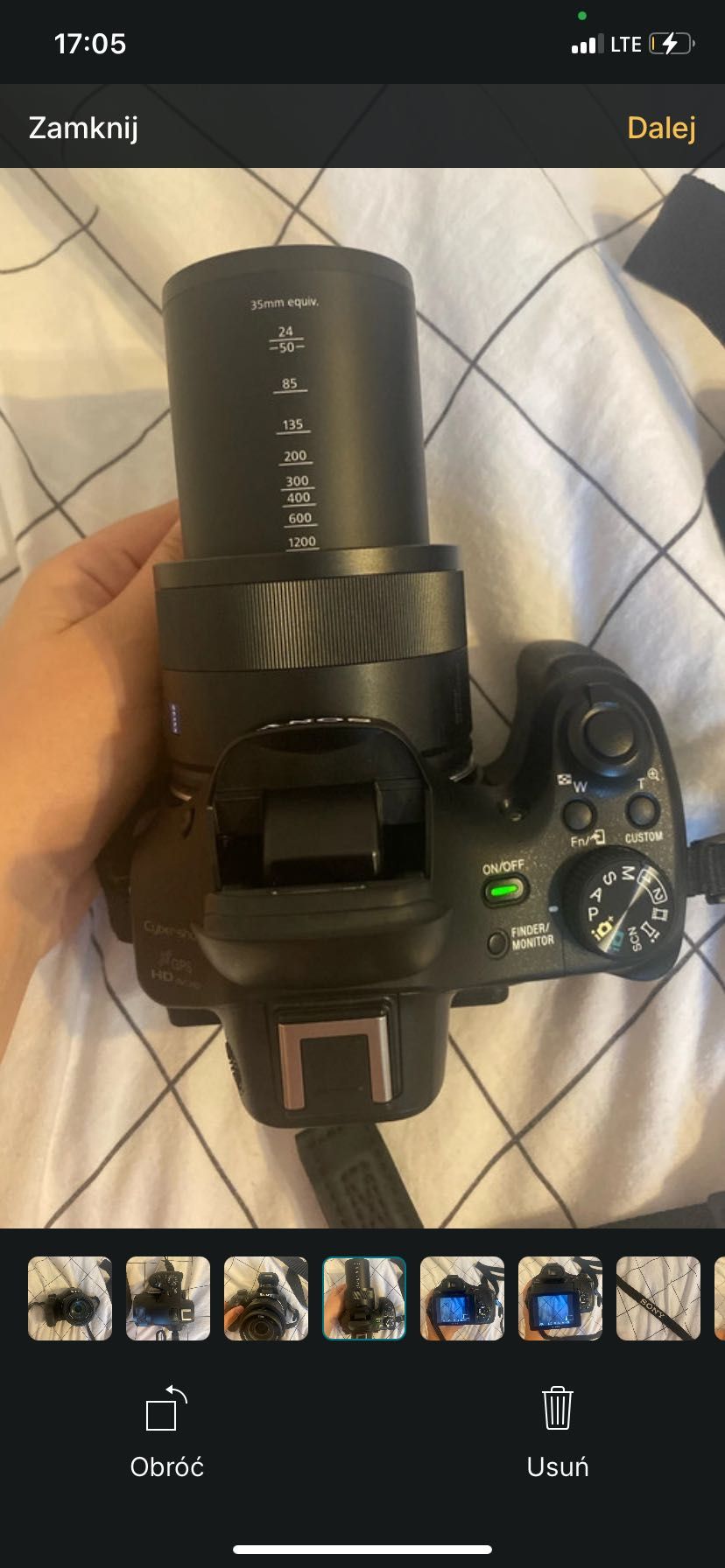 AparatSony DSC-HX400V  20.4 MP Zoom 50x Wi-Fi GPS Stan bardzo dobry