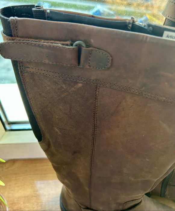 Damskue skórzane oficerki