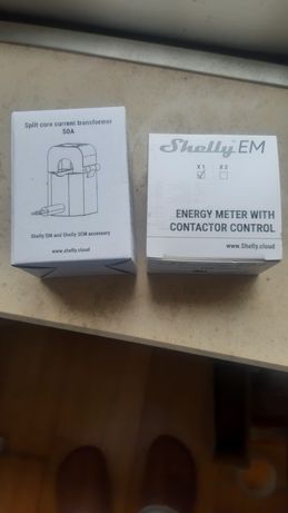 Shelly EM, dispositivo de medição de consumo/ produção de energia