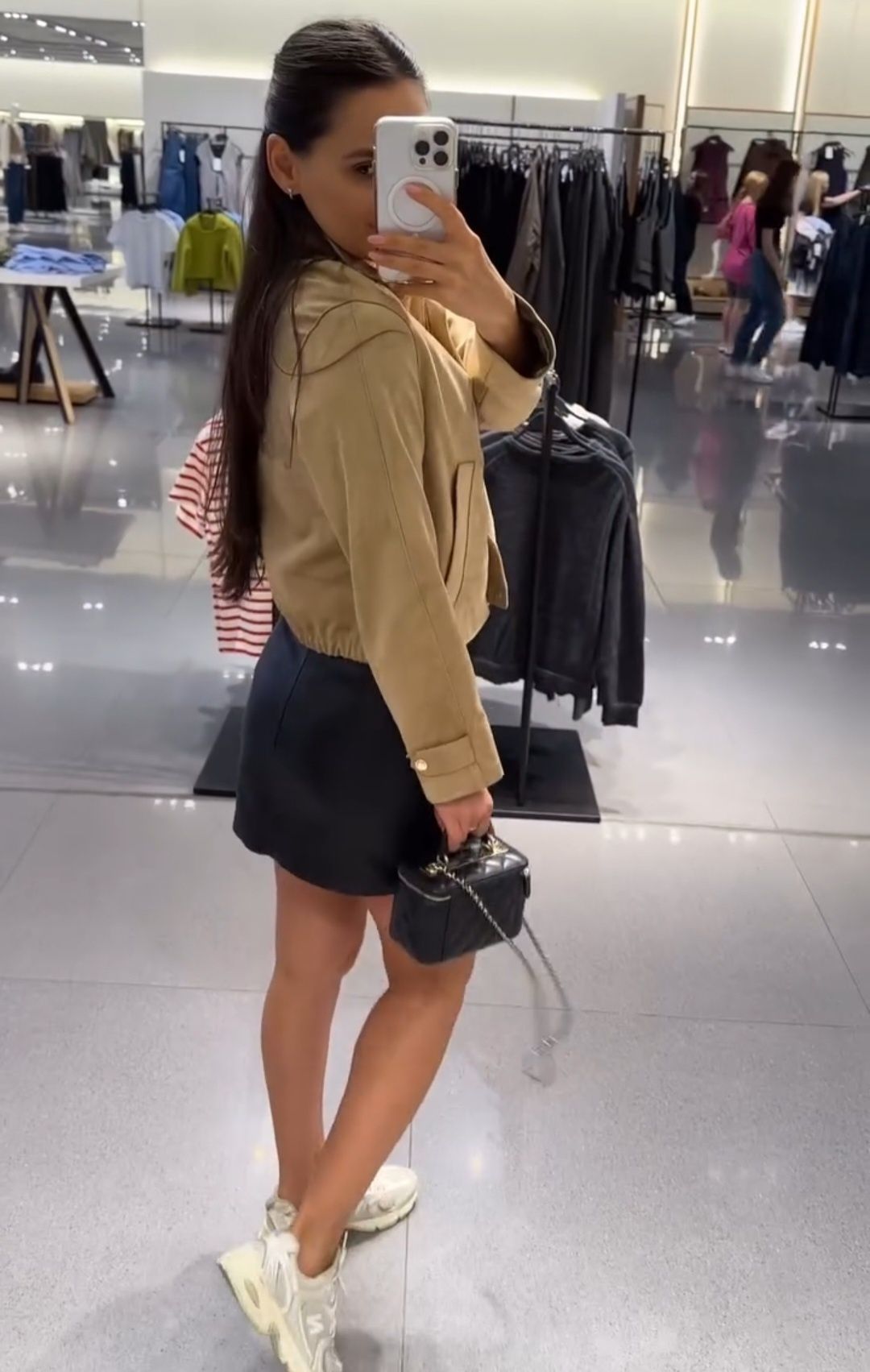 Куртка Zara замша бомбер
