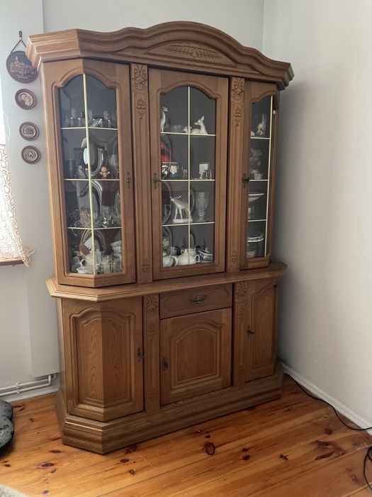 Komoda z nadstawką dębowa Wroclaw