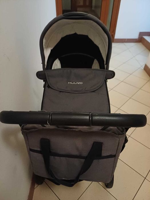 Wózek Muuvo Quick 3.0 2w1 + wózek spacerowy + łóżeczko i dodatki