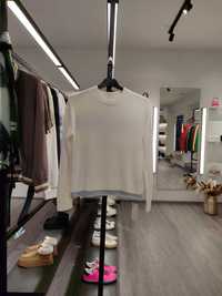 Светр Jacquemus La Maille Pavane Sweater Silver Logo White