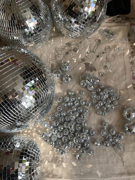 Диско куля 50 см, диско шар, дзеркальна куля лед