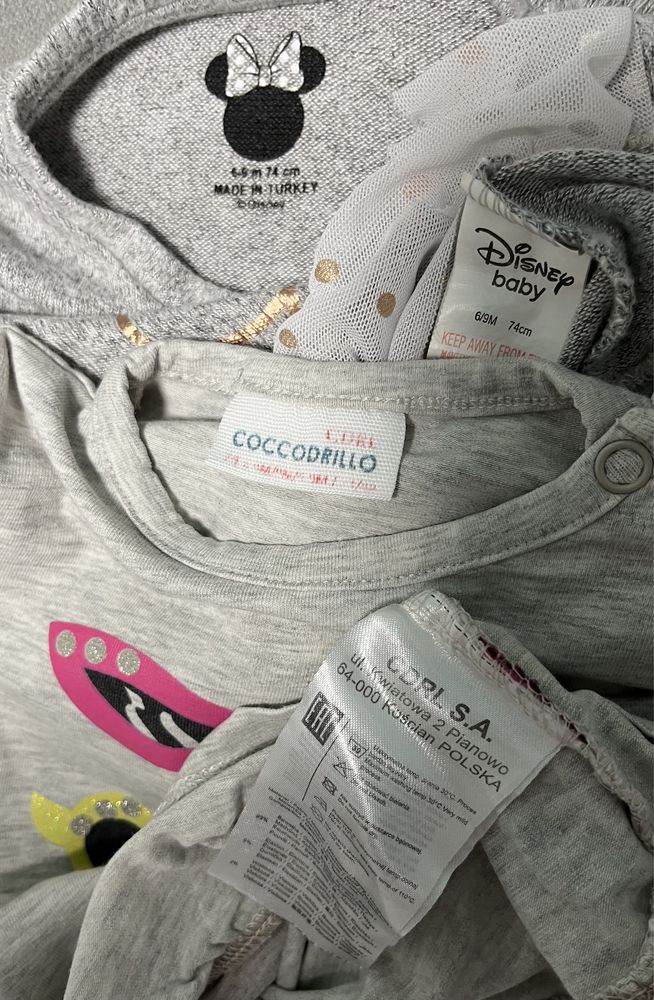 Bluzka tunika Coccodrillo sweterek Disney Baby Minnie r.74