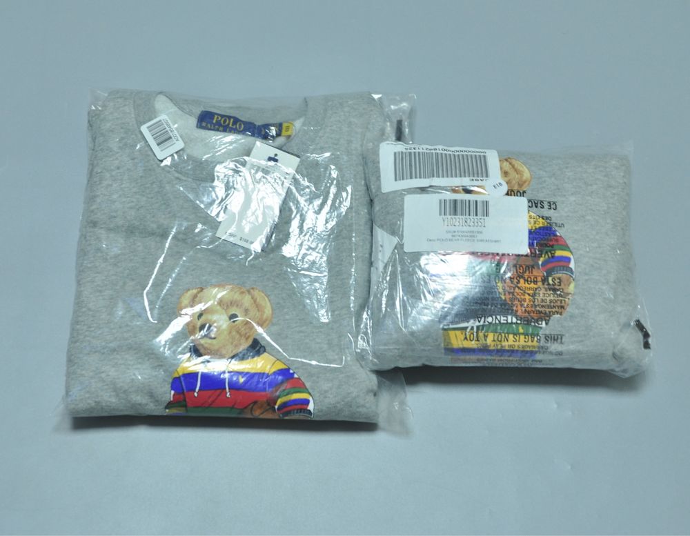 Polo Bear Ralph Lauren оригинал новый мужской свитшот мишка (NEW)
