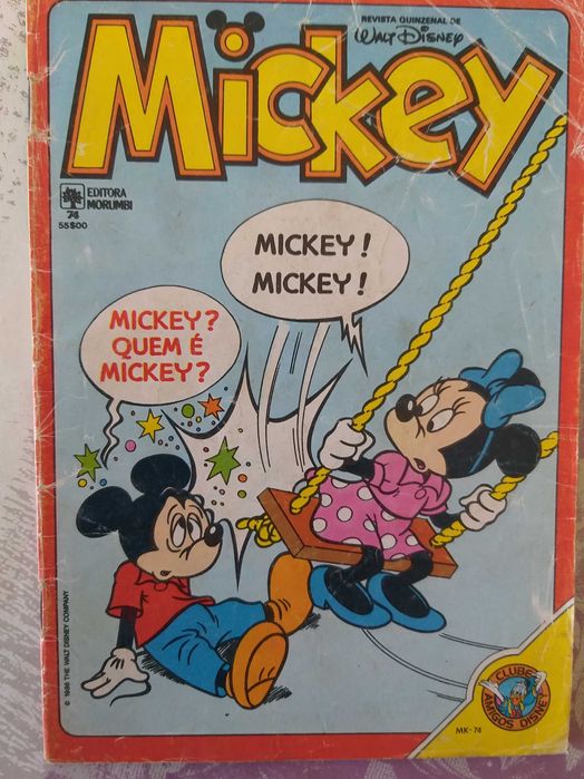Revistas Walt Disney Mickey Pateta Disneylândia e Margarida
