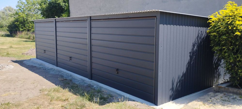 Garaż blaszany garaż blaszak garaże blaszane 9x5 kolor 6x5 7x5 grafit