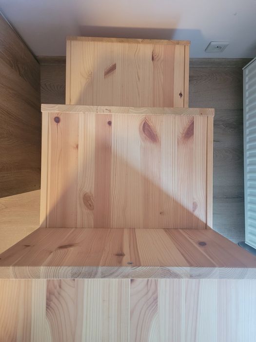 Ikea trofast schodki półka regał ikea jasna sosna bejcowana