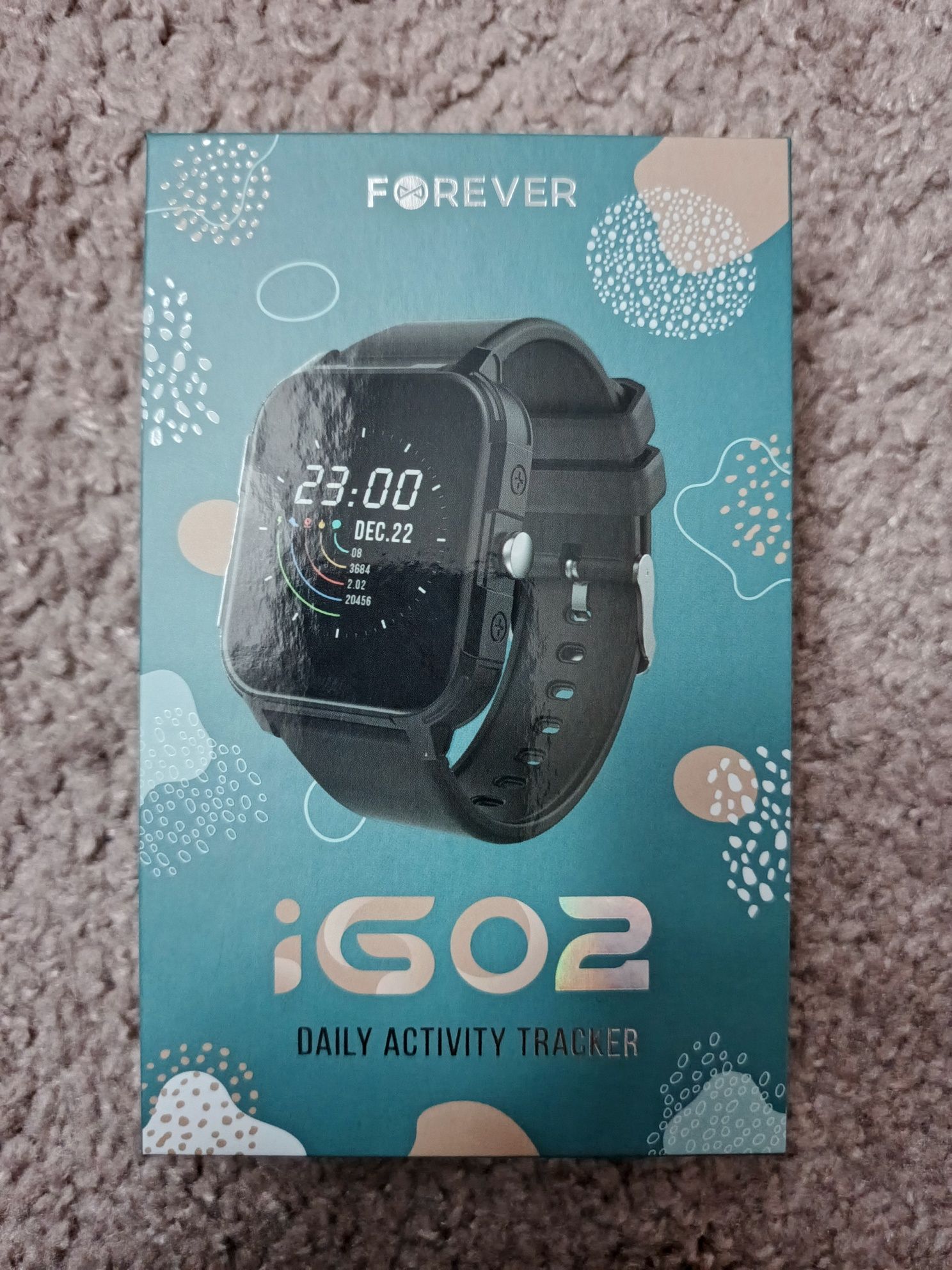 Smartwatch Zegarek iGO2 Forever czarny nowy