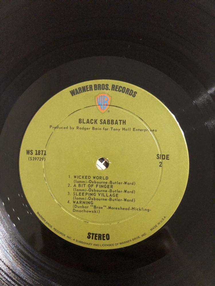 Black Sabbath same USA VG+++
