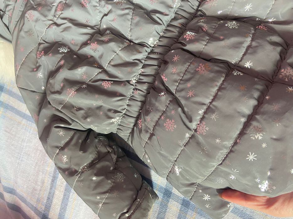 Дитячий зимовий комплект на Дівчинку куртка та комбез 86-92