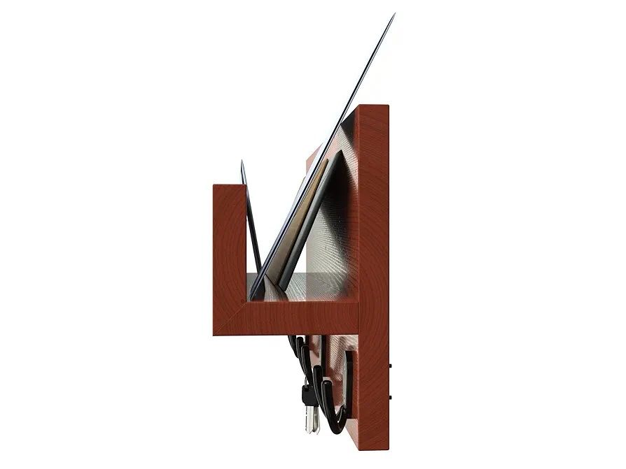 Вішак, ключниця, полиця органайзер дерев'яний в передпокій