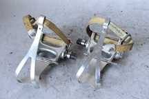 ŁADNE pedały campagnolo C-RECORD retro kolarzówka noski paski cr3
